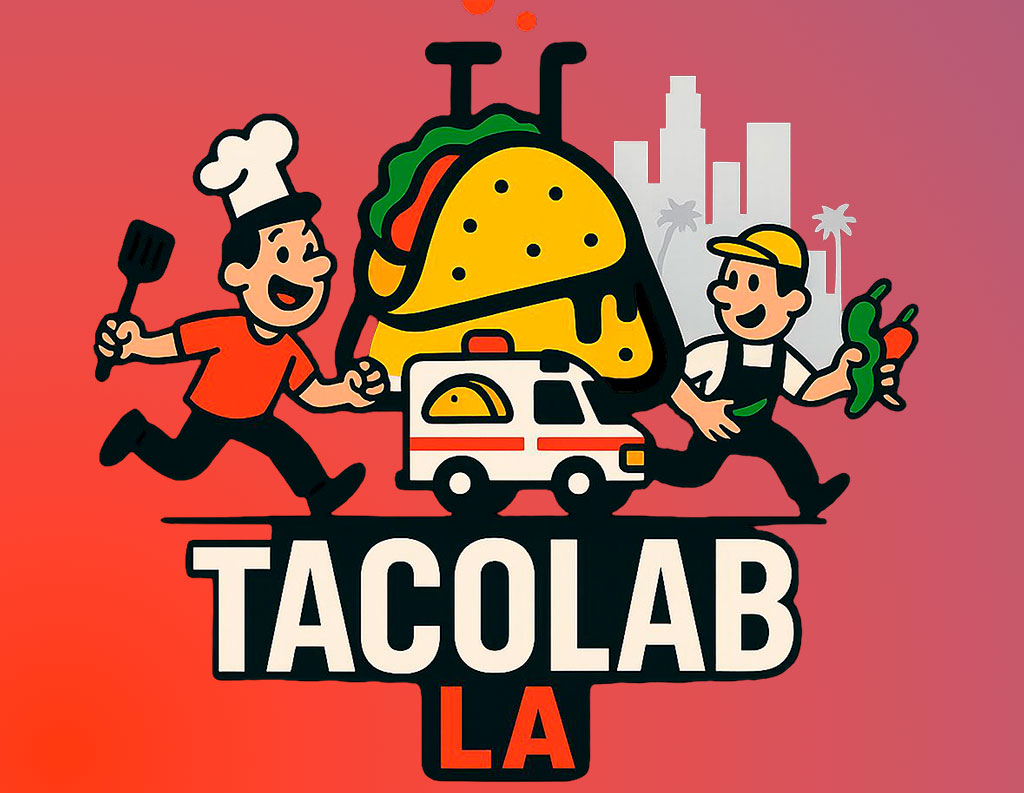 good-vibes Tacolab LA official logo - Mexican catering service in Los Angeles specializing in authentic tacos and street food for events